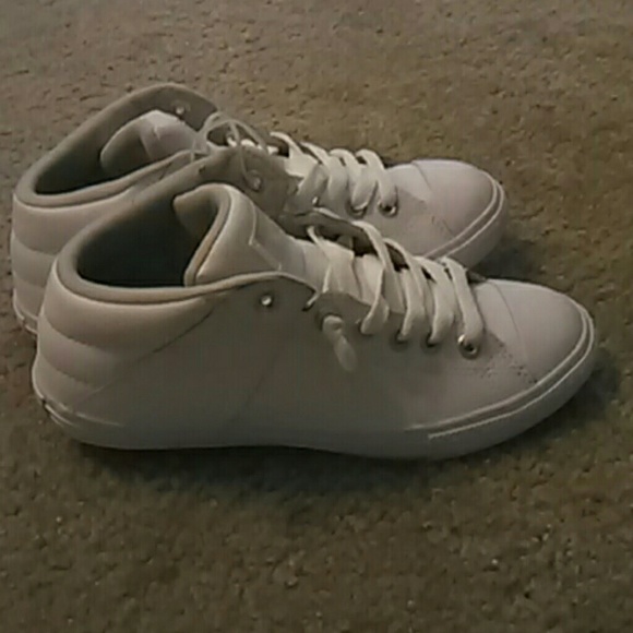 converse mid cut white